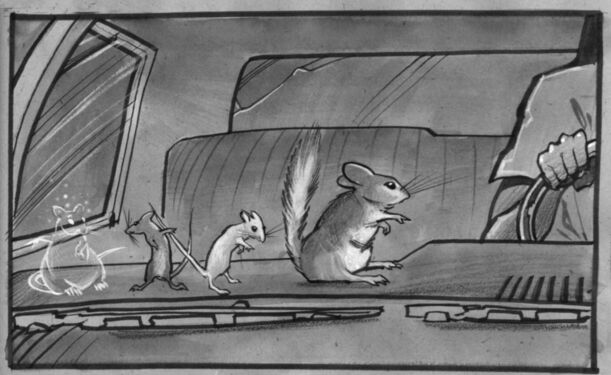 So the human took them, all three, in his car. (Copyright 2002 Cutter Hays)