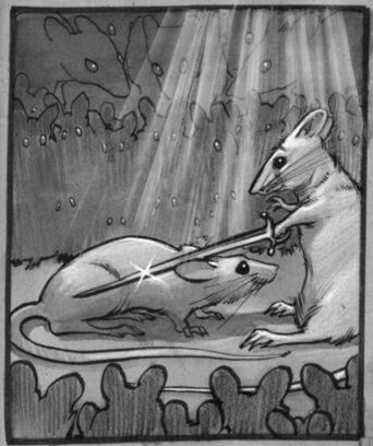 'I make you... SIR Squibble!'  (Copyright 2002 Cutter Hays)