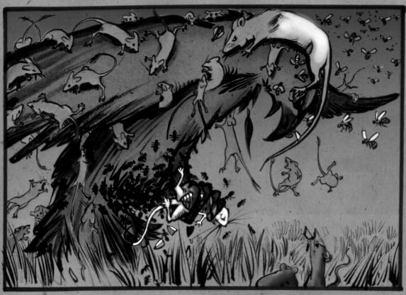 The dexterous rat leaped... (Copyright 2002 Cutter Hays)